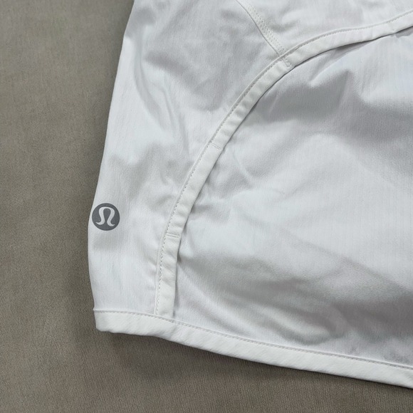 Lululemon Run Times Shorts Womens Sz 4 White Active LW7AK0SZ‎ Athletic 4" Inseam - Picture 3 of 12
